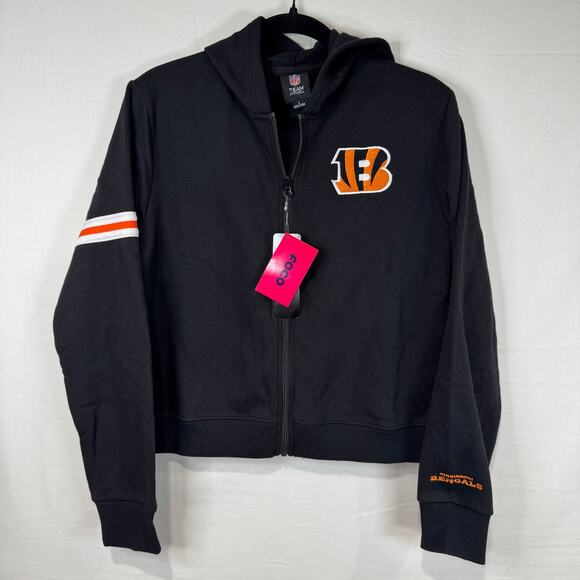 NFL Official Licensed Cincinnati Bengals Zip Up Size Women's Large NWT - Picture 1 of 3
